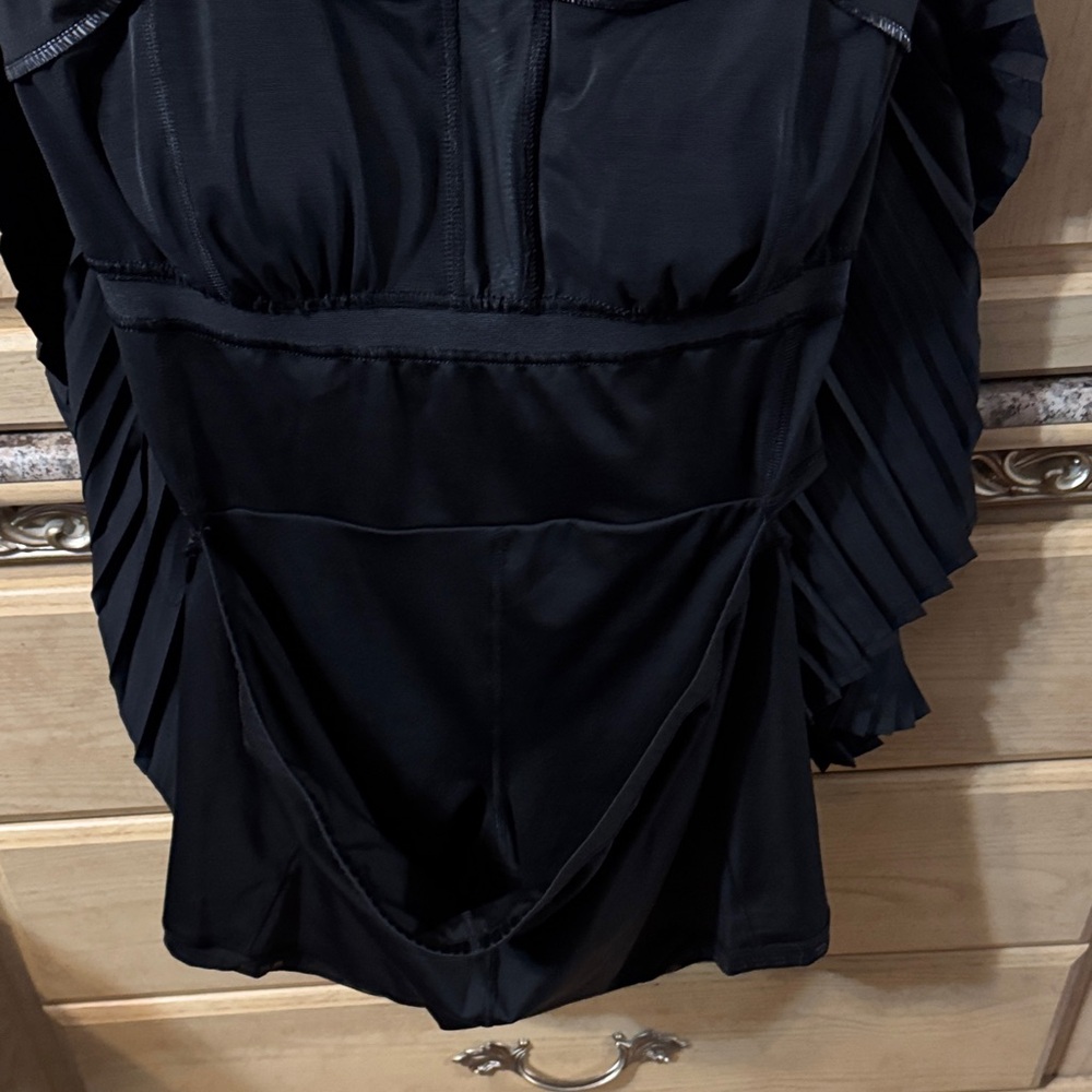 Black Pleated Skirt Active Dress - Picture 3 of 7